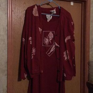 2 piece maxi tank dress with jacket